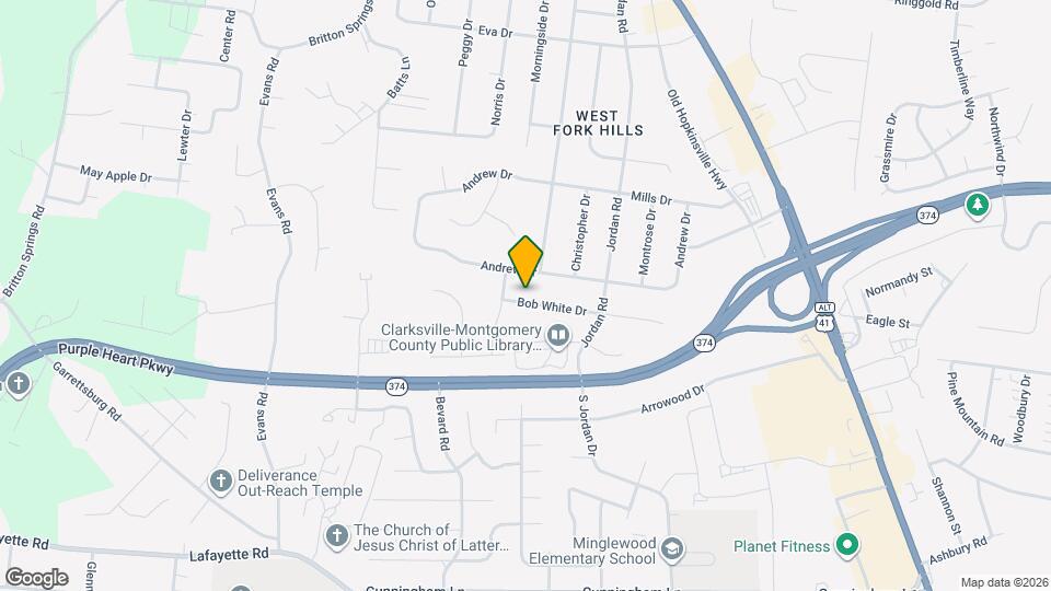 221 Bob White Dr Map and Location Details