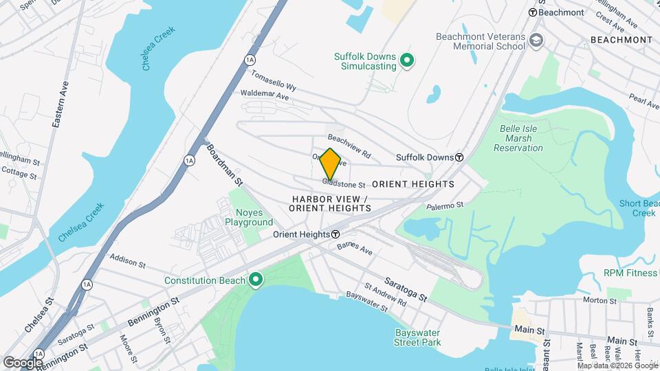 114 Gladstone St, Unit 1 Map and Location Details