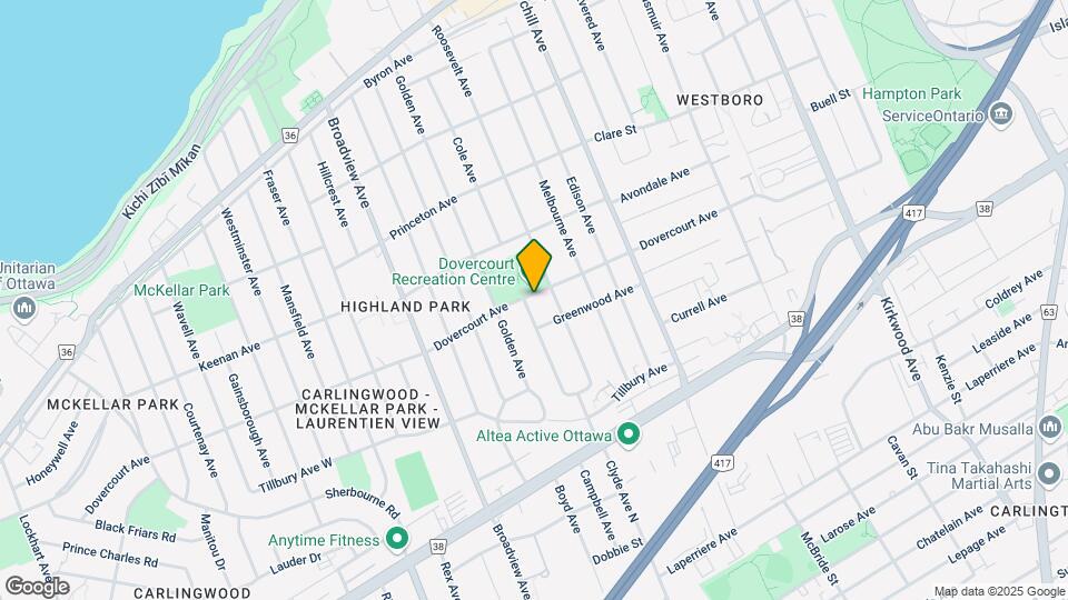 416 Dovercourt Ave Map and Location Details