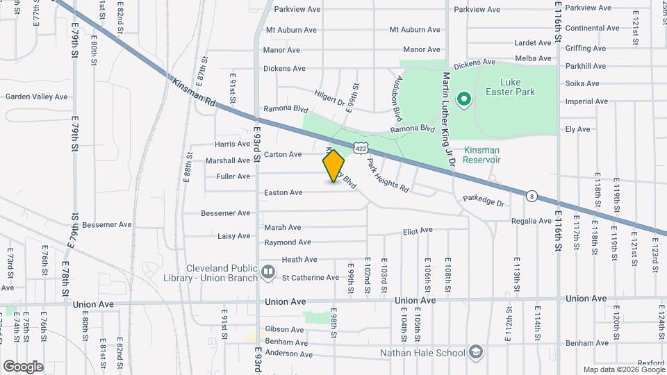 9807 Easton Ave Mapa y Detalles de la Ubicación