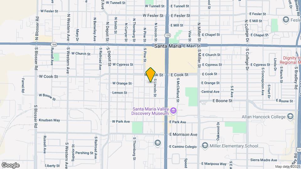 211 W Orange St Map and Location Details