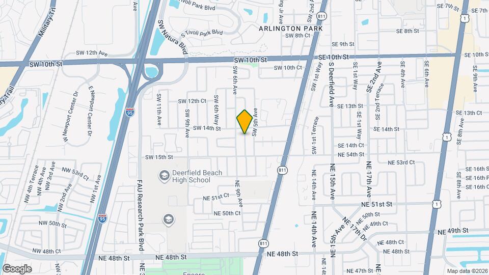 1421 SW 5th Ter Map and Location Details