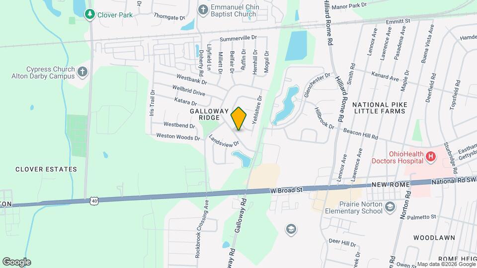 208 Galloway Ridge Dr Map and Location Details