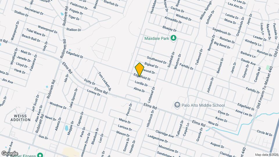 2708 Edgefield St, Unit B Map and Location Details