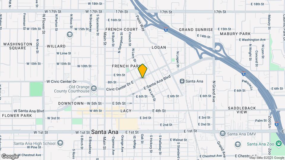 724 N Lacy St Map and Location Details