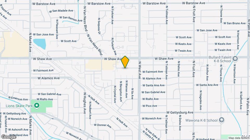 1511 W Fairmont Ave Map and Location Details