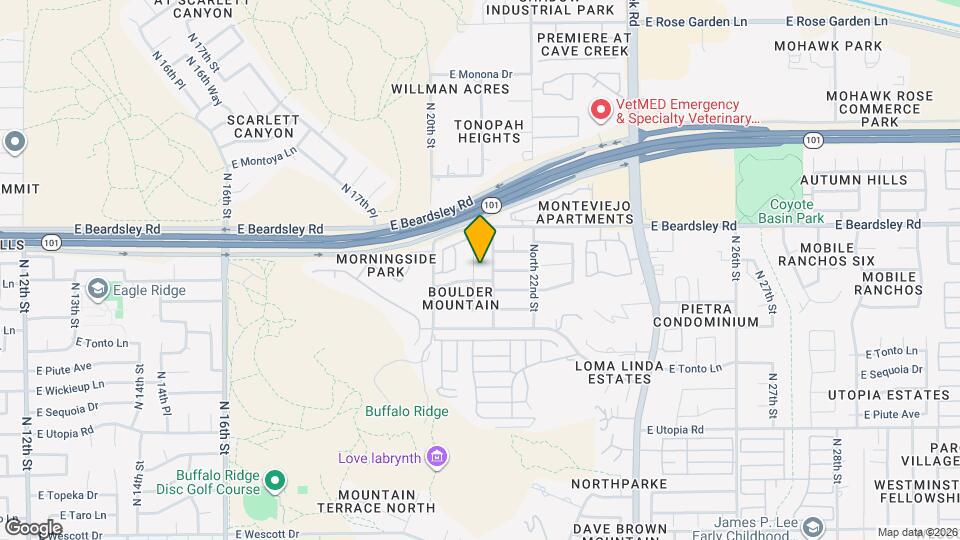 20011 N 20th Way Map and Location Details