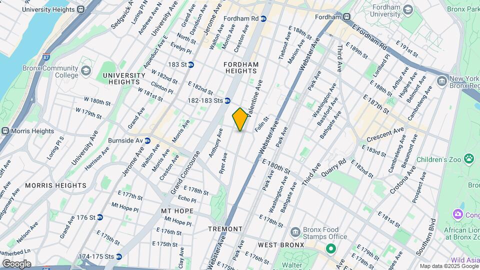 268 E 181st St Map and Location Details