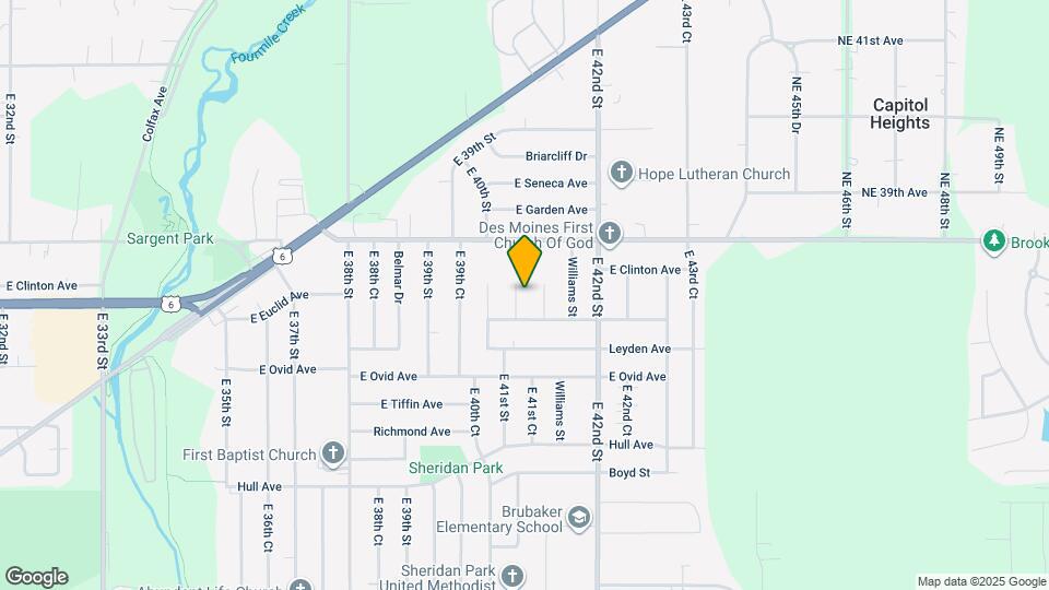 3609 E 41st St Map and Location Details