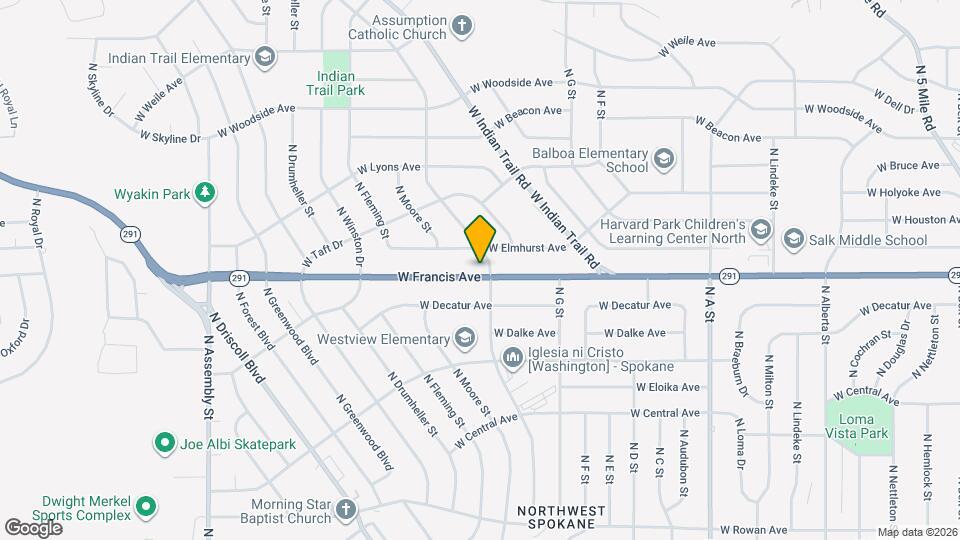 3506 W Francis Ave, Unit 3506 Map and Location Details