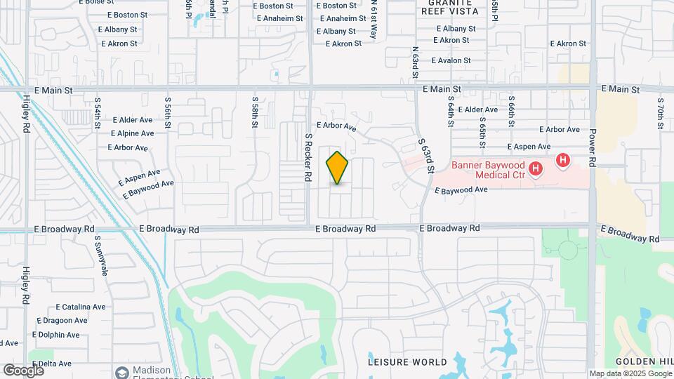 303 S Recker Rd Map and Location Details