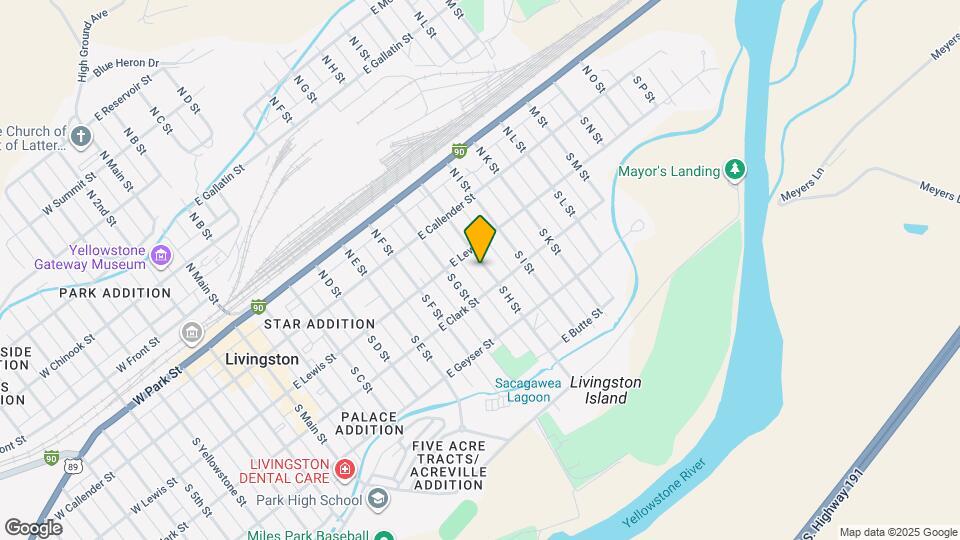 216 S H St Map and Location Details