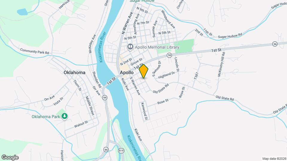 311 S Pennsylvania Ave Map and Location Details