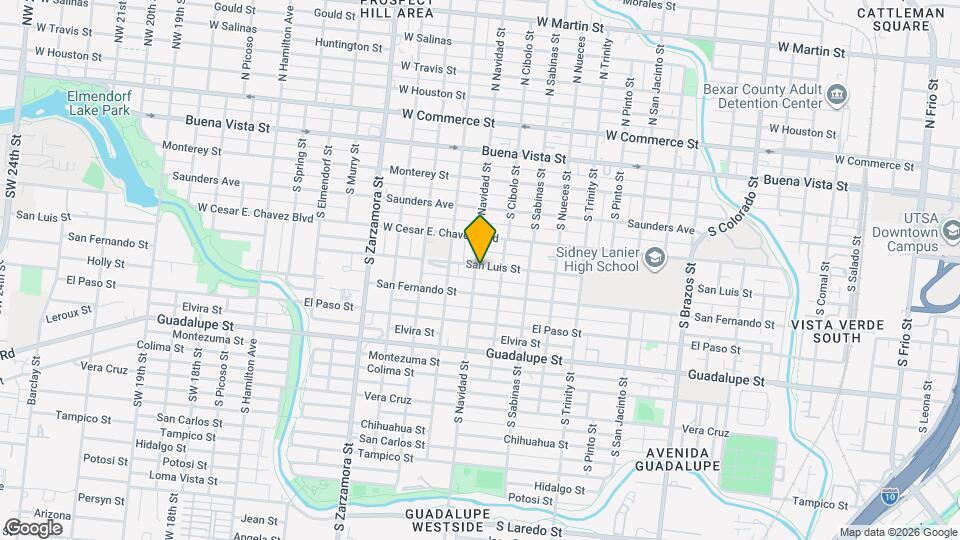 2122 San Luis St Map and Location Details