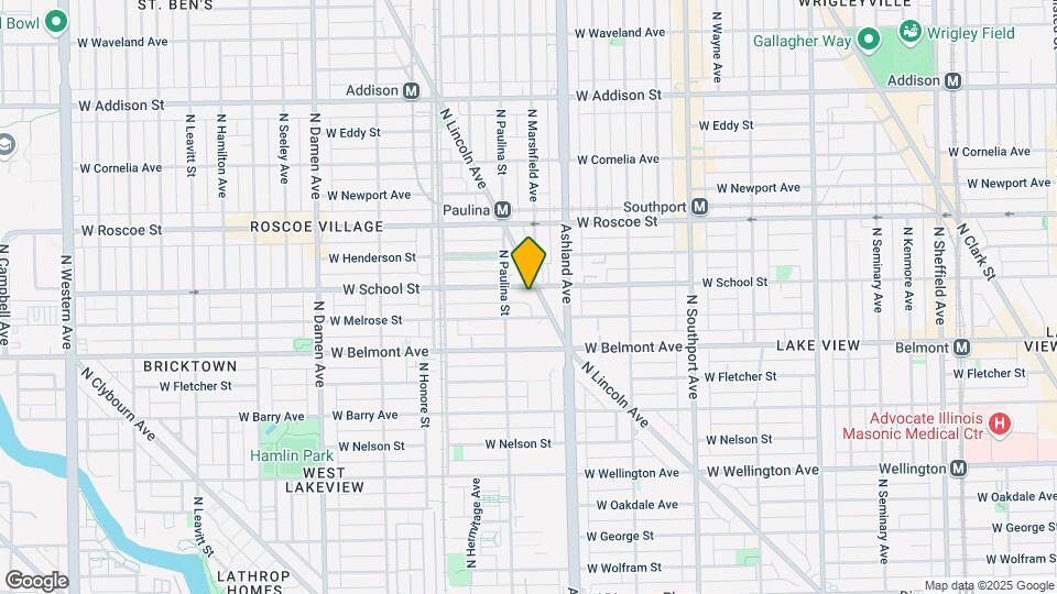 1645 W School St Map and Location Details