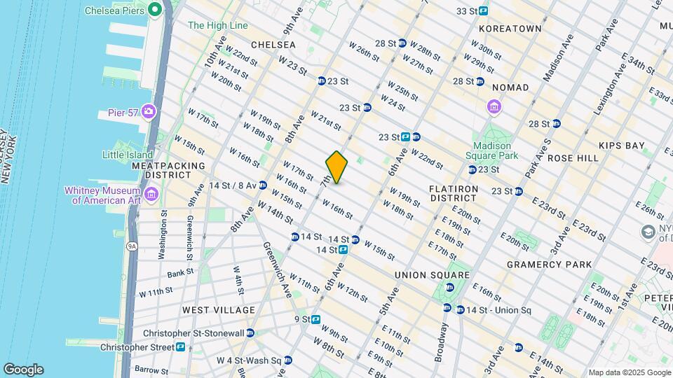 151 W 17th St Mapa y Detalles de la Ubicación