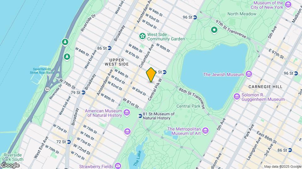 20 W 85th St Map and Location Details