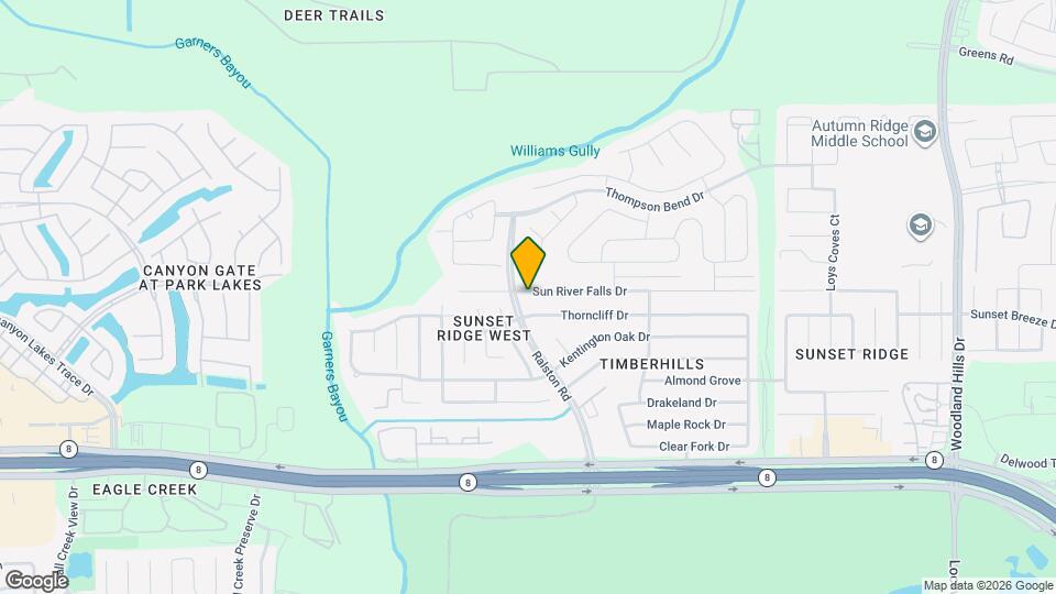 10606 Sun River Falls Dr Map and Location Details