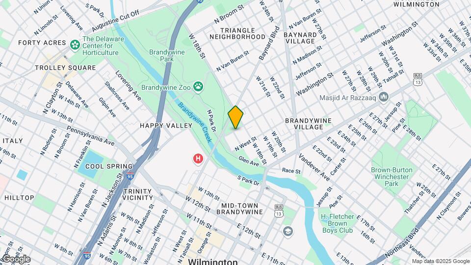 1702 N Washington St Map and Location Details