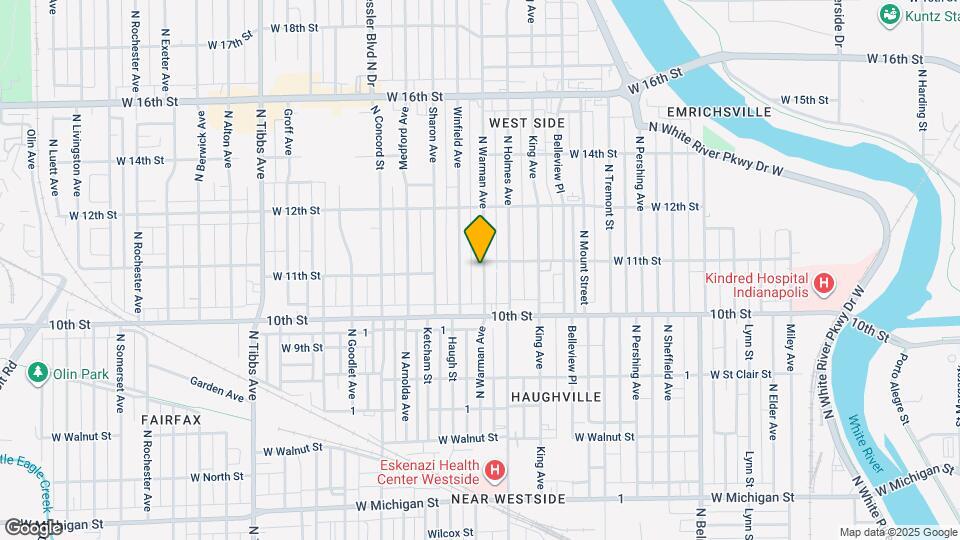 1052-1052 N Warman Ave Map and Location Details