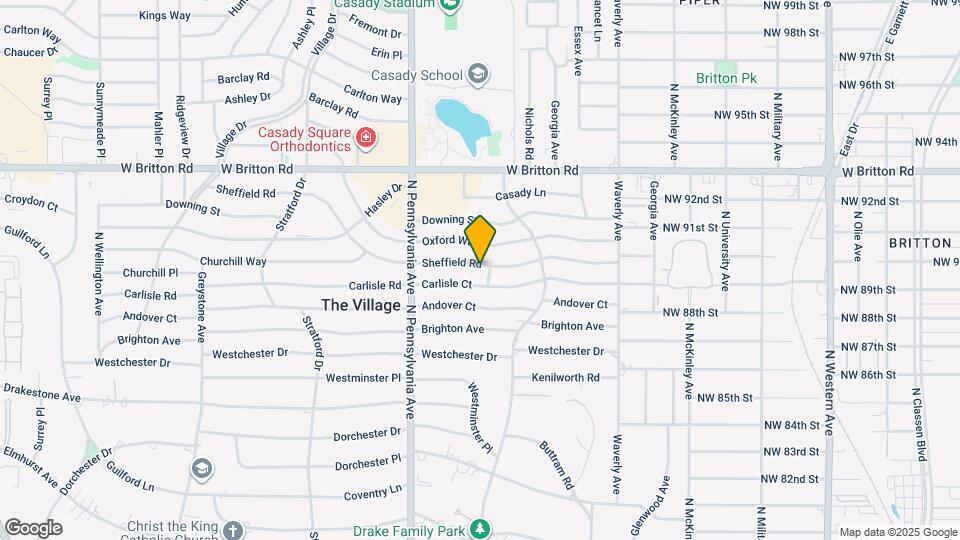 1602 Sheffield Rd Map and Location Details