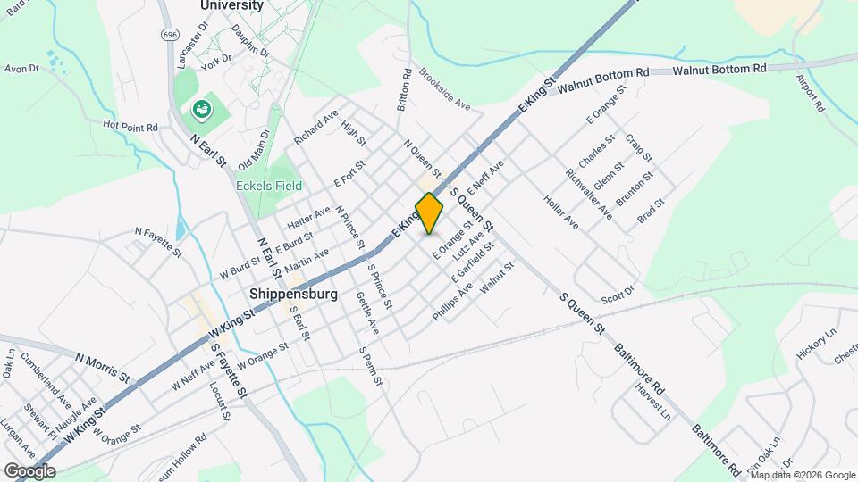 21 S Washington St Map and Location Details