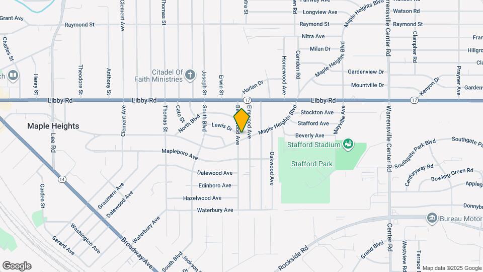 18605 Maple Heights Blvd Map and Location Details