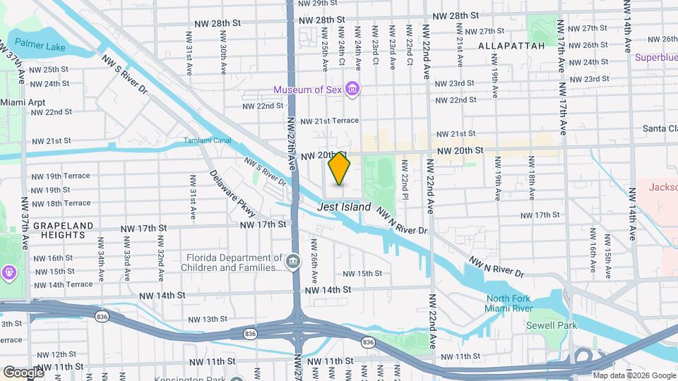 1860 NW 24th Ct Map and Location Details