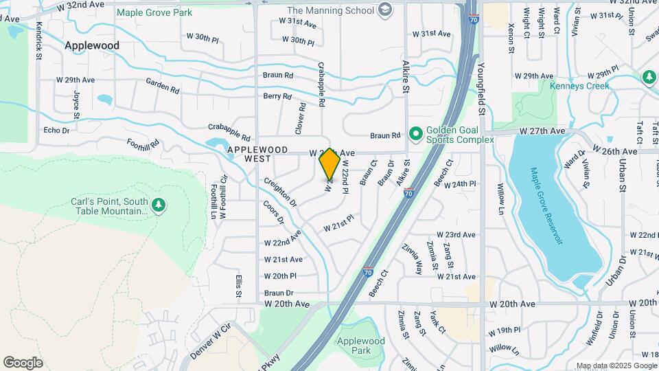 1338 W 23rd Pl Map and Location Details
