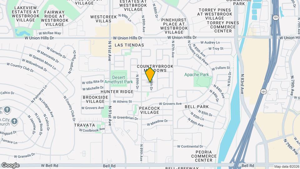 8834 W Morningside Dr Map and Location Details