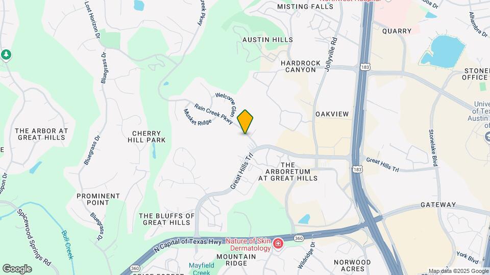 5101 Rain Creek Pkwy Map and Location Details