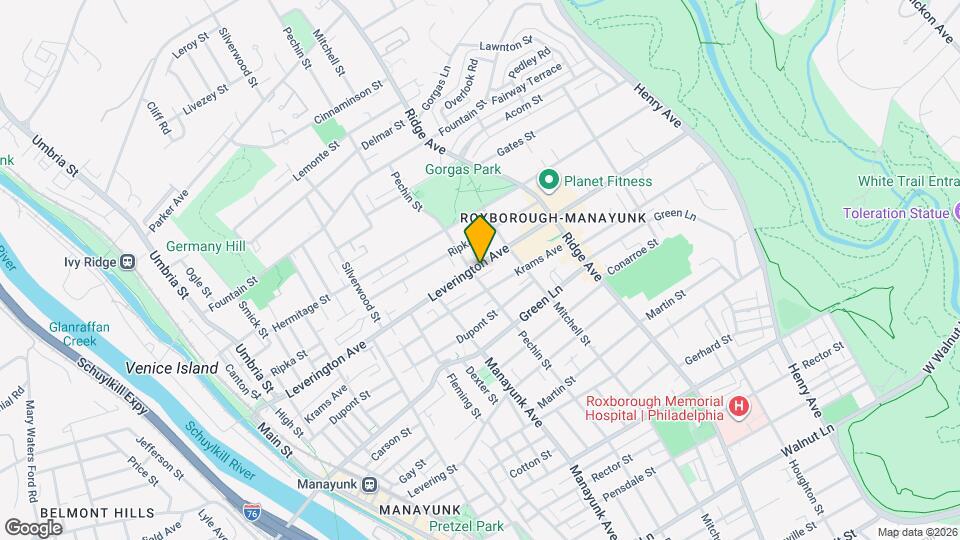 405 Leverington Ave Map and Location Details