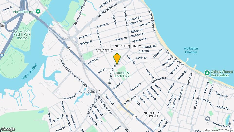 89 E. Squantum Street Mapa y Detalles de la Ubicación