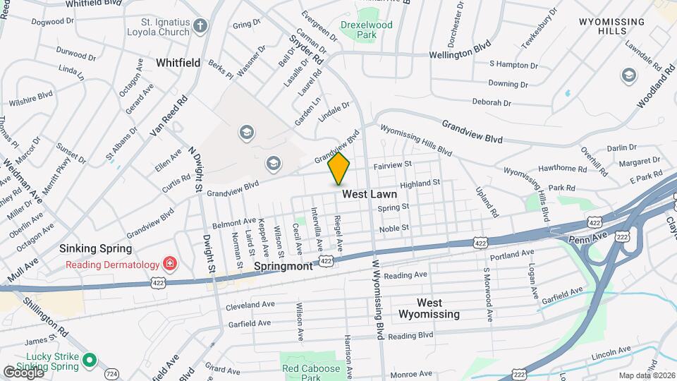 2341 Highland St Map and Location Details