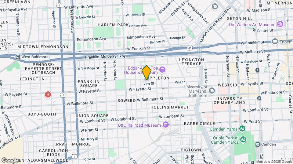 1036 Vine St Mapa y Detalles de la Ubicación