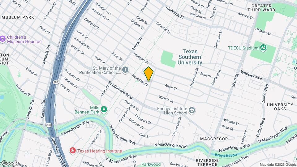 3237 Rosedale St Map and Location Details