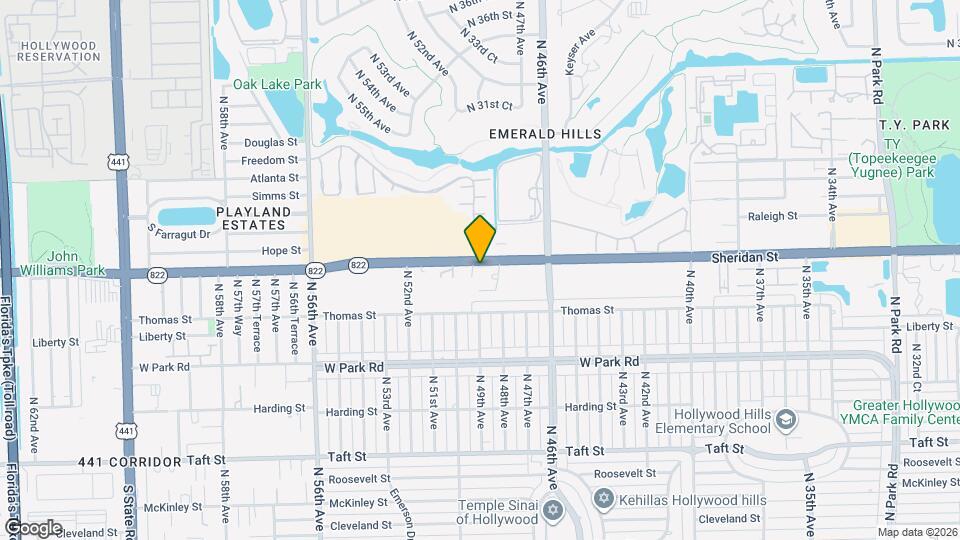 4916 Sheridan St Map and Location Details