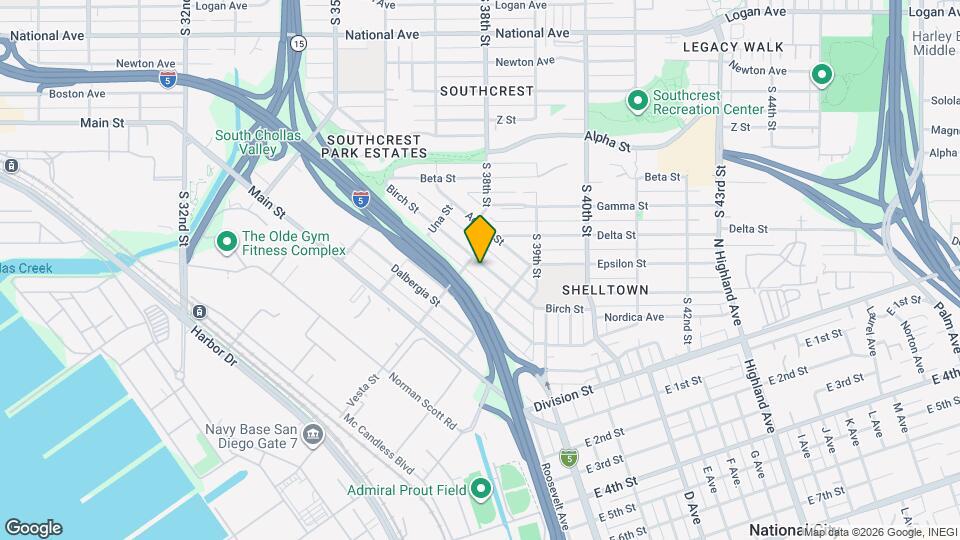 3815 Birch St Map and Location Details