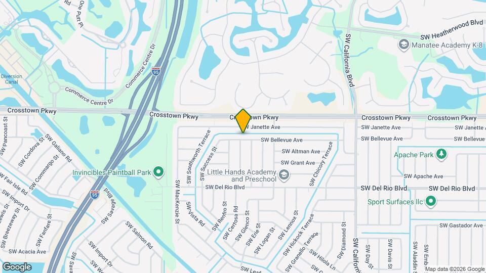 1973 SW Bellevue Ave Map and Location Details