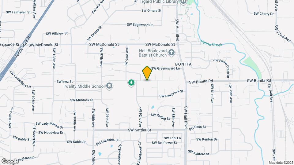 9010 SW Inez St Map and Location Details