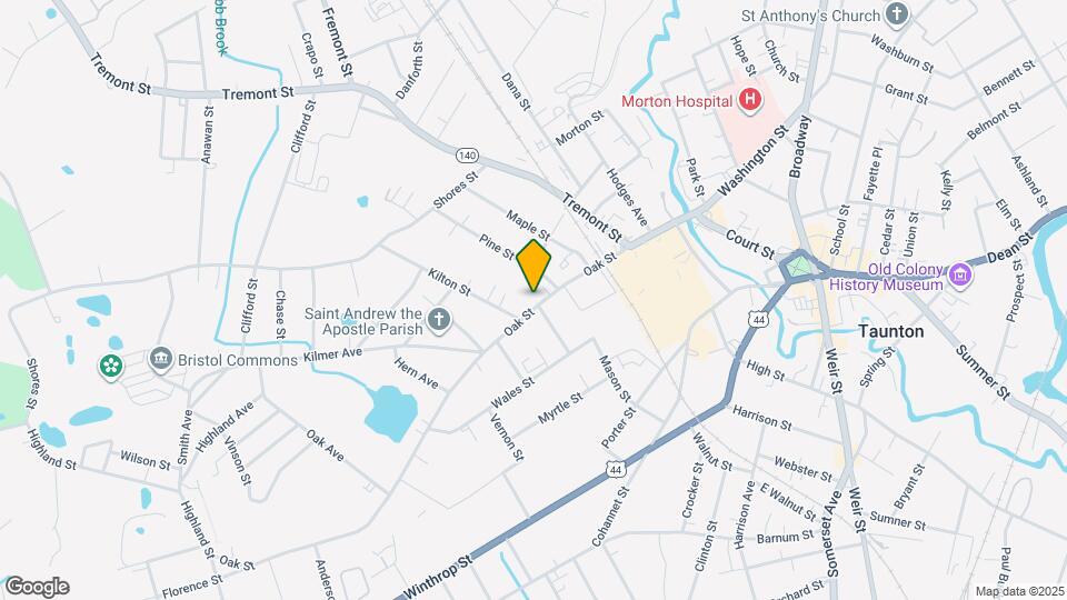 45 Oak St Map and Location Details