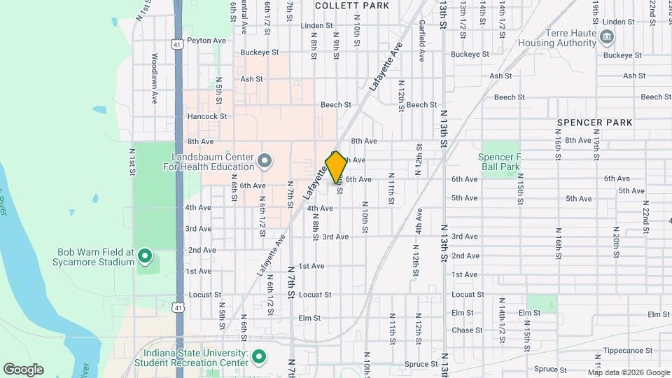 1230 N 9th St Map and Location Details