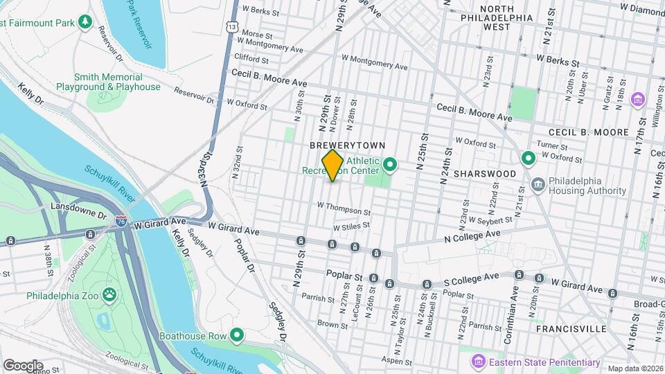 1343 N Newkirk St Map and Location Details