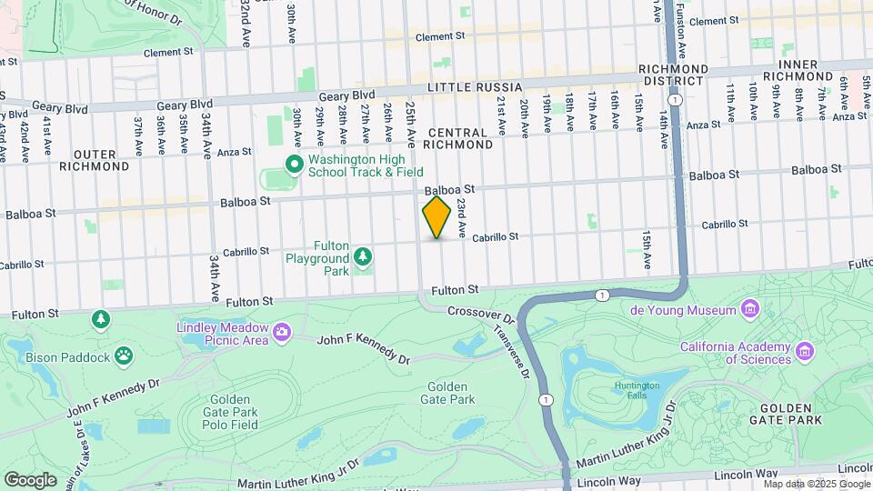 2311 Cabrillo St Map and Location Details