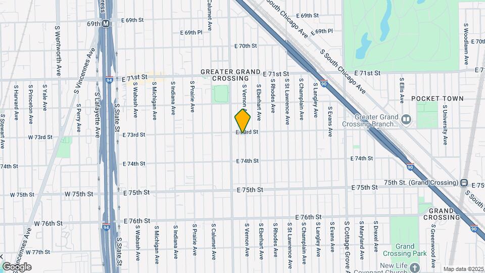 7300 S Vernon Ave Map and Location Details