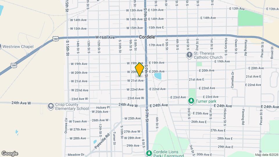 110 W 21st Ave Map and Location Details