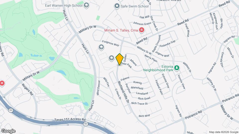 1618 Richland Hills Dr Map and Location Details