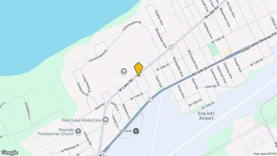 4273 W Lake Rd Map and Location Details