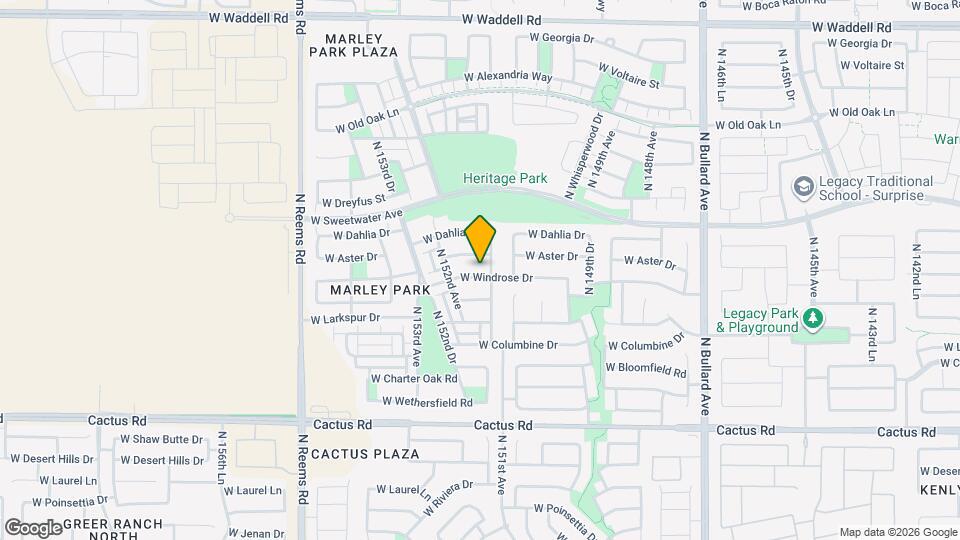 15128 W Windrose Dr Map and Location Details