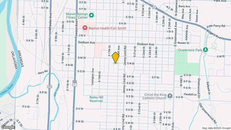 1504 Bluff Ave Map and Location Details